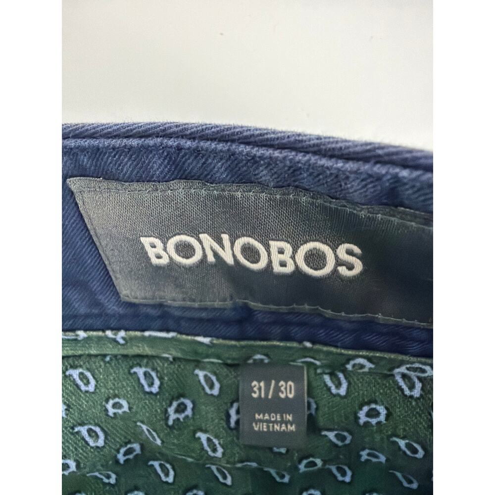 Bonobos Men Chino Pants 31x30 Blue Navy Washed Stretch Casual - Picture 5 of 6